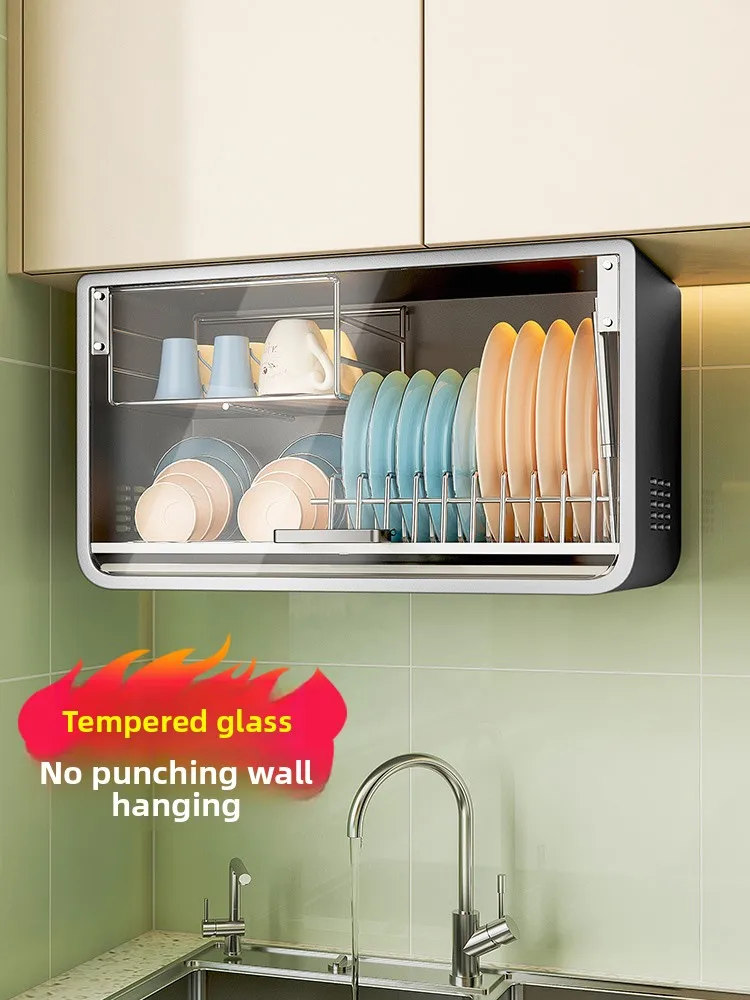 

Hanging Wall Mounted Dish Drainer Rack for Kitchen Bowls Plates Cups Storage Shelf Organizer Space Saver