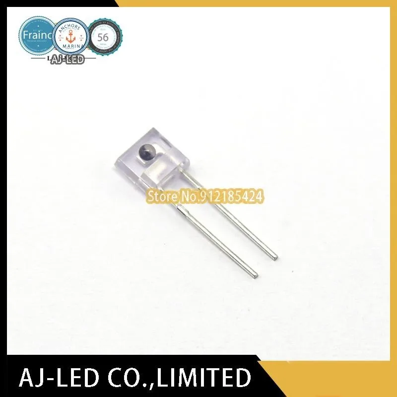 100pcs/lot PT928-6C-F infrared receiver tube photodiode square side photoelectric crystal 940nm billion light
