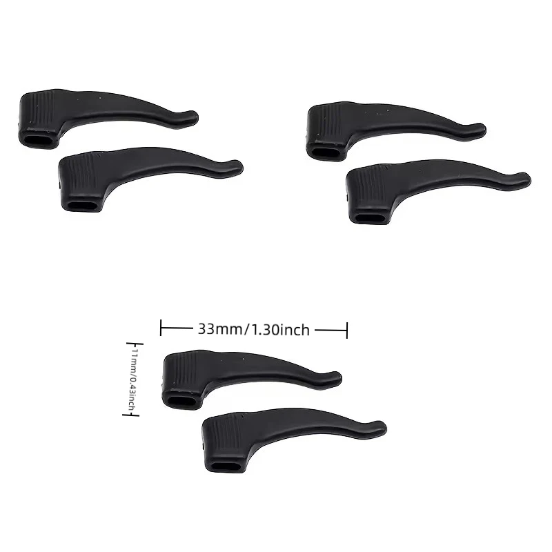 60/20pcs Anti-slip Silicone Ear Grip Glasses Eyeglasses Leg Ear Hook Stopper Bracket Fastener Accessories Eyewear Holder