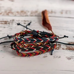 Woven Adjustable Handmade Macrame Rope Woven Bracelet thread Woven Bracelets lot For Women Wholesale #KY301