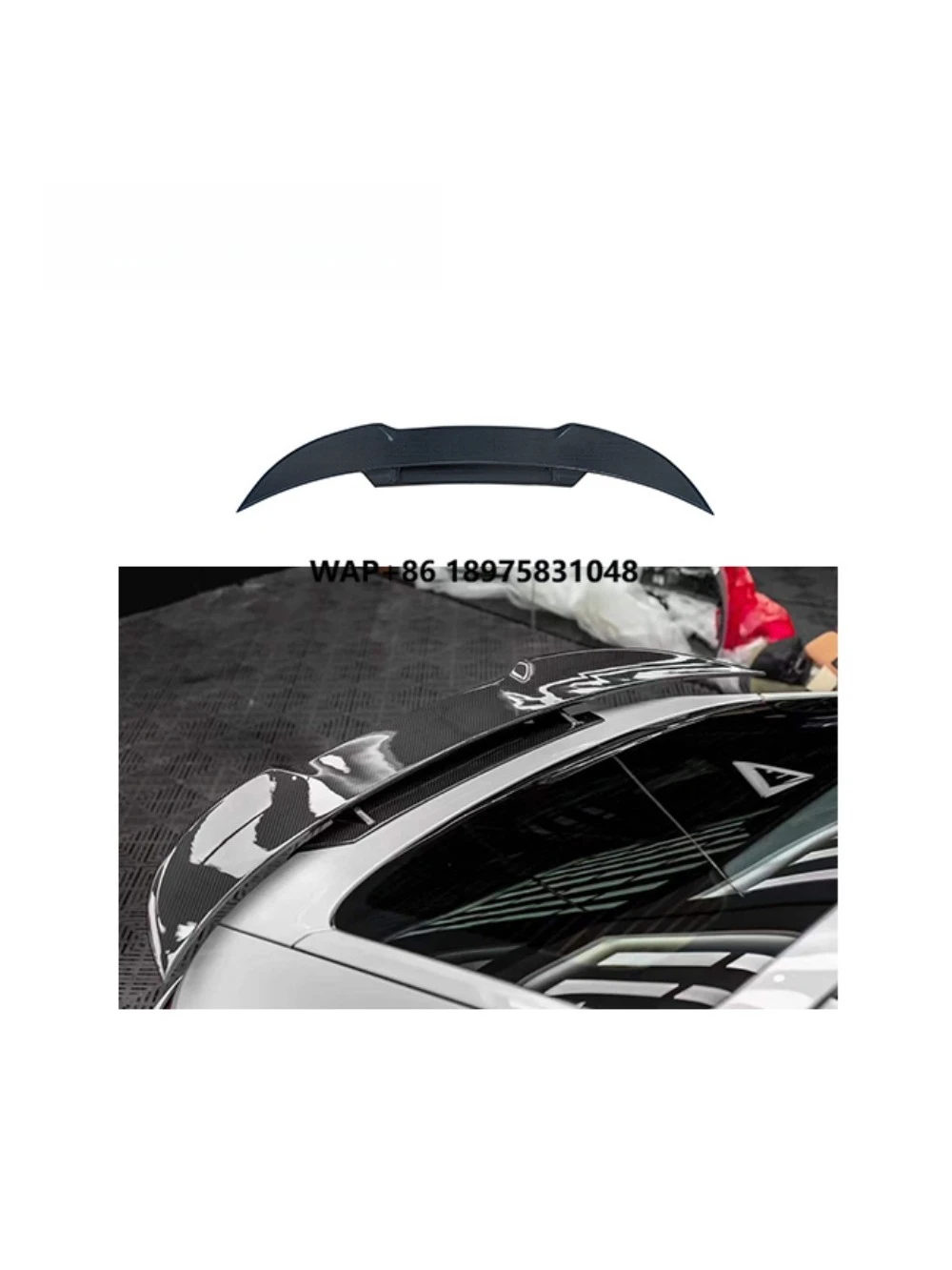 100% Dry Carbon Fiber Material TAKD Carbon 971 Rear Roof Trunk Spoiler Wing 2017-2022 for 971 Body Parts