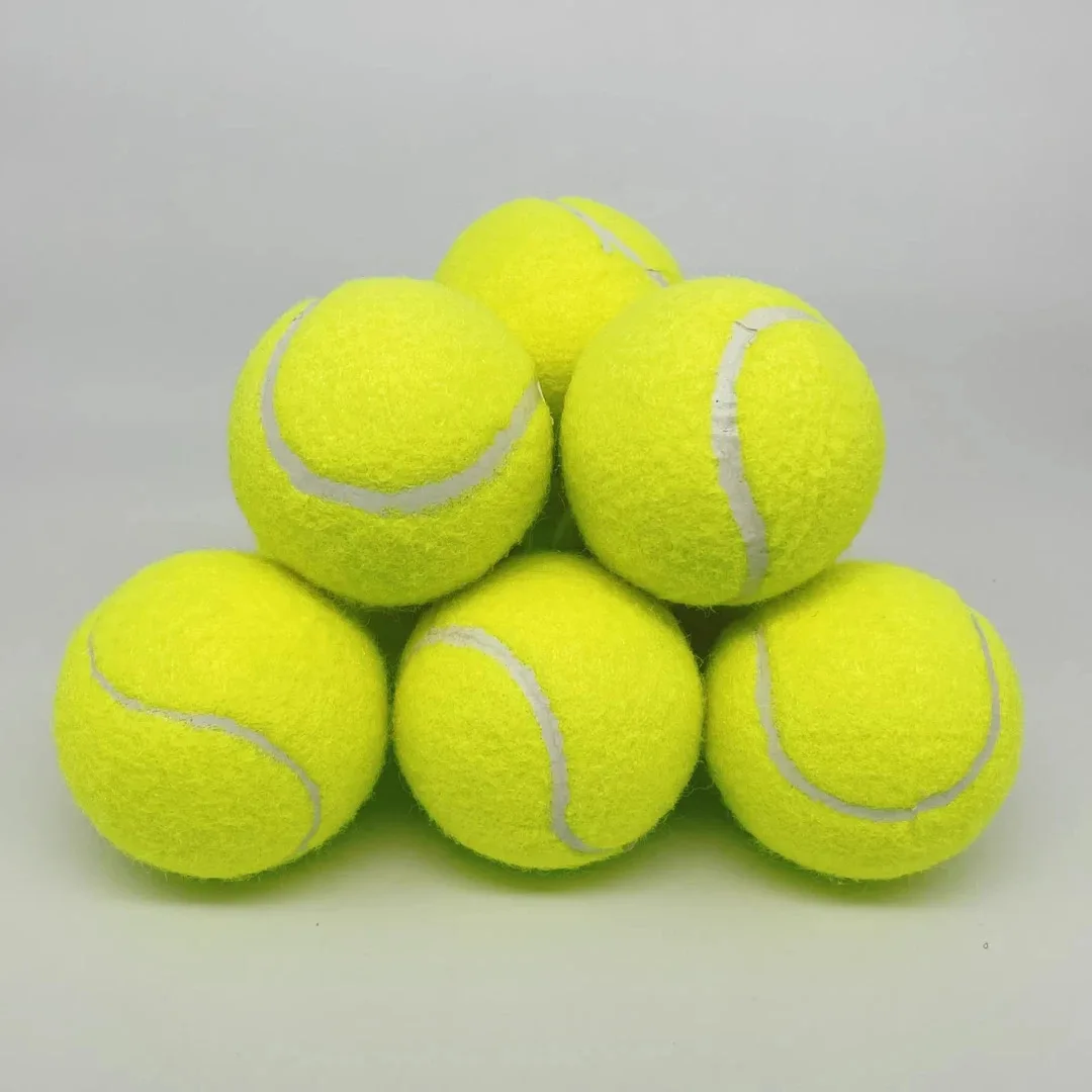 

Two-Piece Pack of High Elasticity Durable Resistance Monochrome Tennis Balls 0.01 New for Beginners' Training