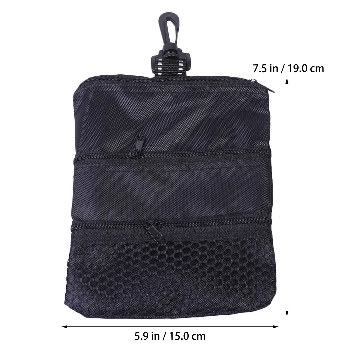 

1Pcs Golf Tee Bag Storage Pouch Portable Ball Holder Zipper Closure Mountaineering Buckle Accessories Kit Tee Bag