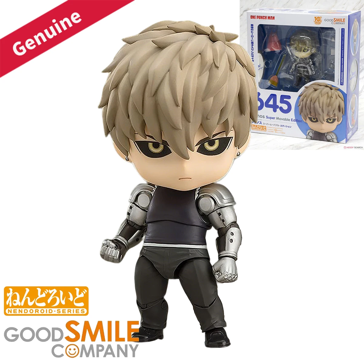 Bonecos de Ação Originais da Good Smile Company Nendoroid # Figura de Personagem de Anime One Punch Man Genos Edição Super Móvel 645