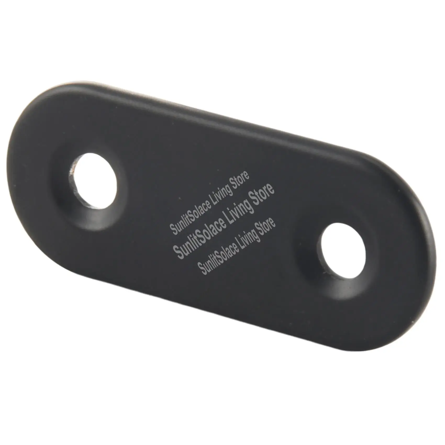 22 peças suportes retos de aço inoxidável preto conector de placa de reparo com parafusos suportes planos para Wood-A45M