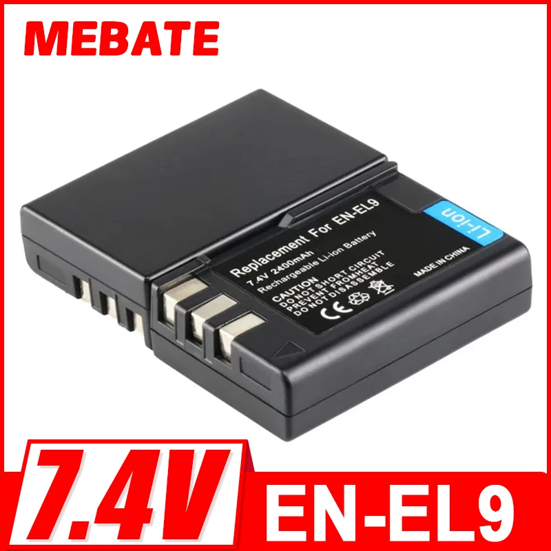 1PCS 2400mah EN-EL9 EN-EL9a Camera battery for Nikon D40 D40X D60 D3000 D5000 For Nikon EL9 ENEL9A Batteria