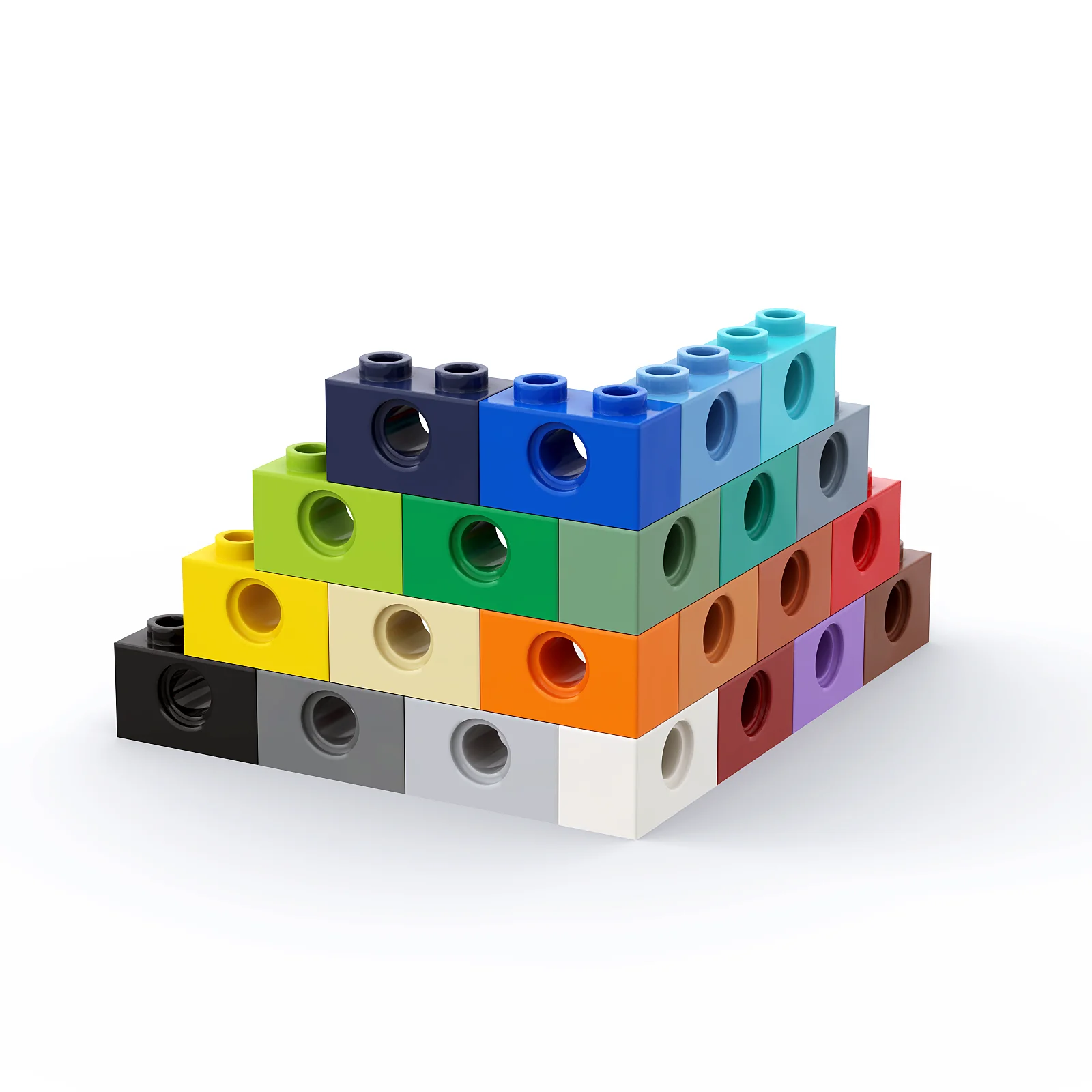 1 Pcs Gebouwen Blokken 3700 Baksteen 1X2 Met Gat Collecties Bulk Modulaire Gbc Speelgoed Voor High-Tech moc Set