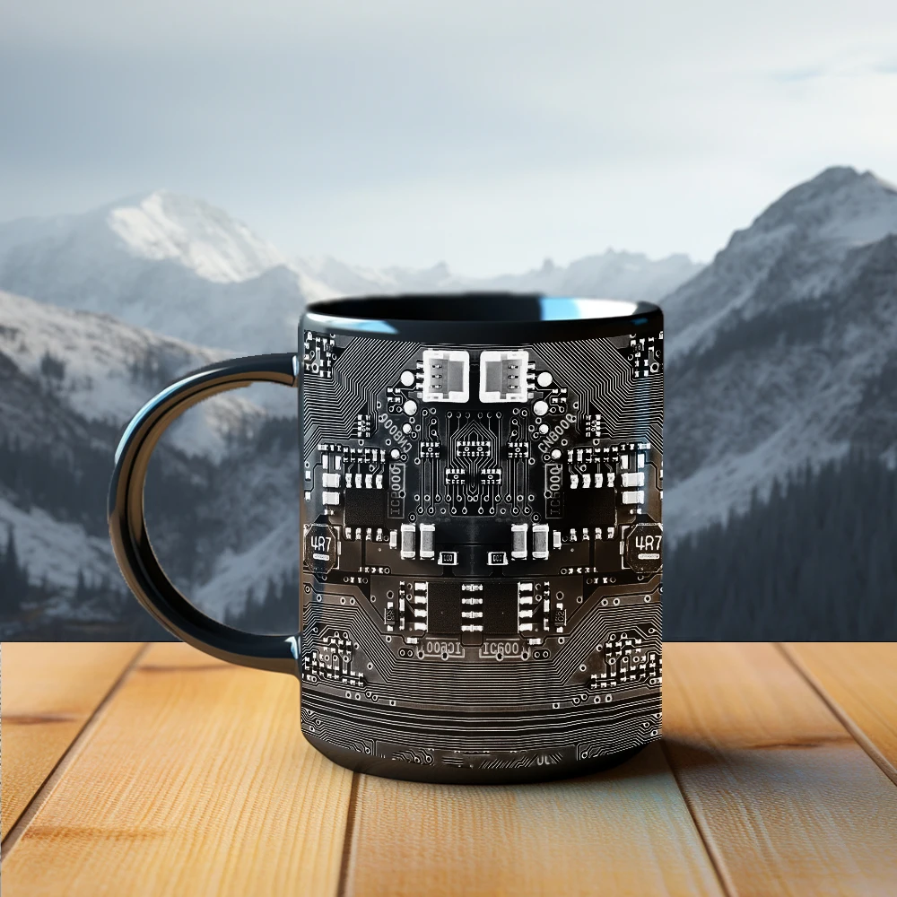 Customize your own circuit design motherboard coffee mug Birthday gift for circuit lovers IT boy friend coffee mug