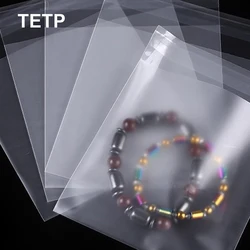 TETP Frosted Self Adhesive Bags Bracelet Card Candy Hand-made Accessories Packaging Storage Display Plastic Bag Resealable