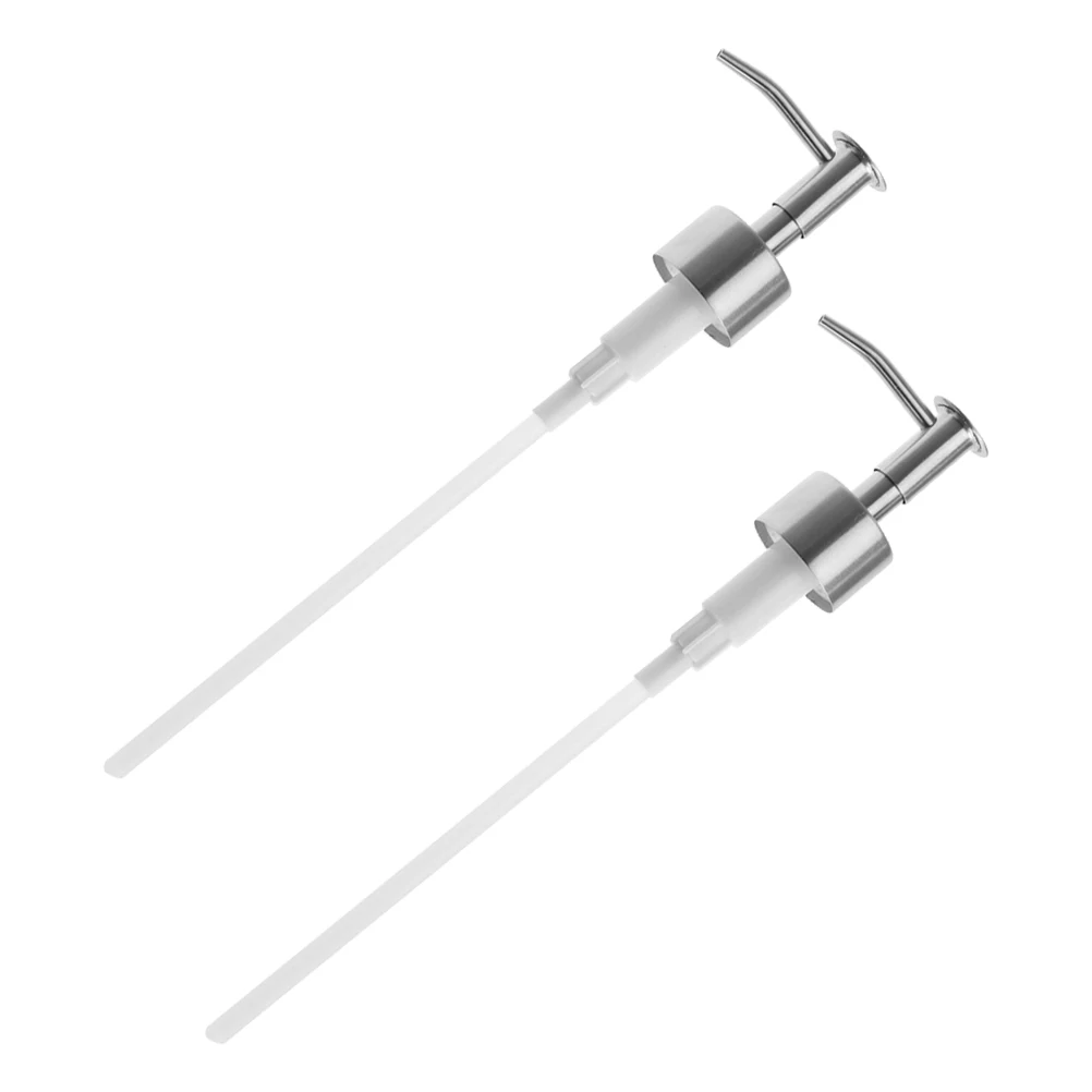 

2pcs Soap Dispenser Pump Head Stainless Steel Lotion Bottle Replacement Liquid Pump for Bathroom Kitchen Shampoo Body Wash Hand