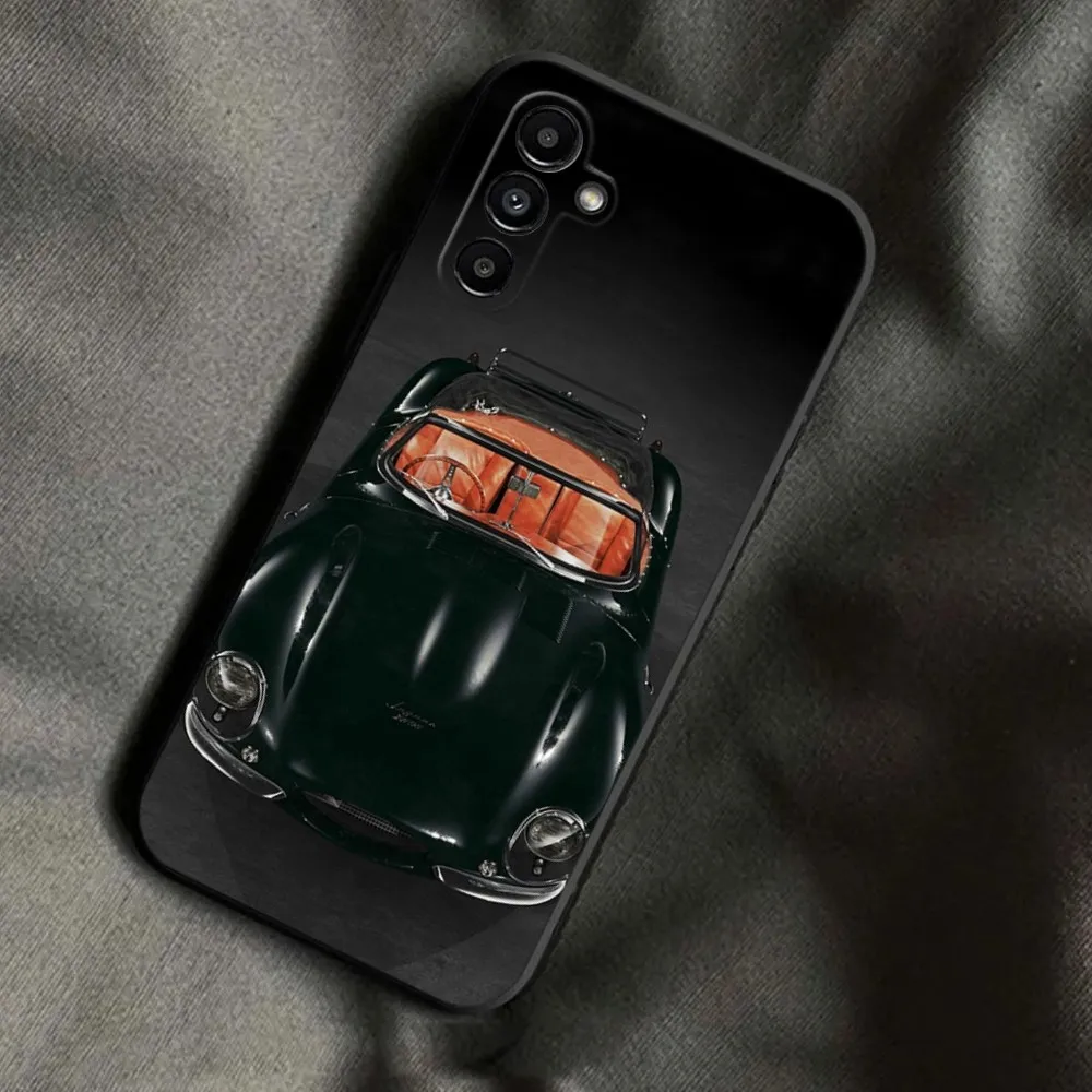 Car J-Jaguar Phone Case For Samsung Galaxy A13,A21s,A22,A31,A32,A52,A53,A71,A80,A91 Soft Black Phone Cover