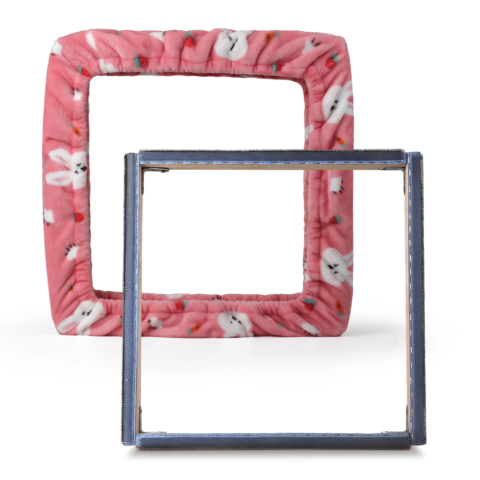 Gripper Strip Frame With Cover For Punch Needle Cross Stitching Hoops And Frames With Needle For Embroidery Sewing 30x30cm