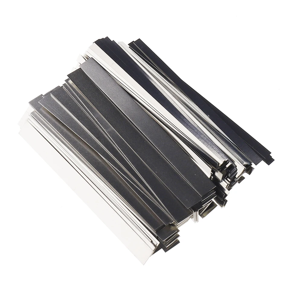 100pcs/lot  0.15mm x 7mm x 100mm Quality low resistance 99.96% pure nickel Strip Sheets for battery spot welding machine