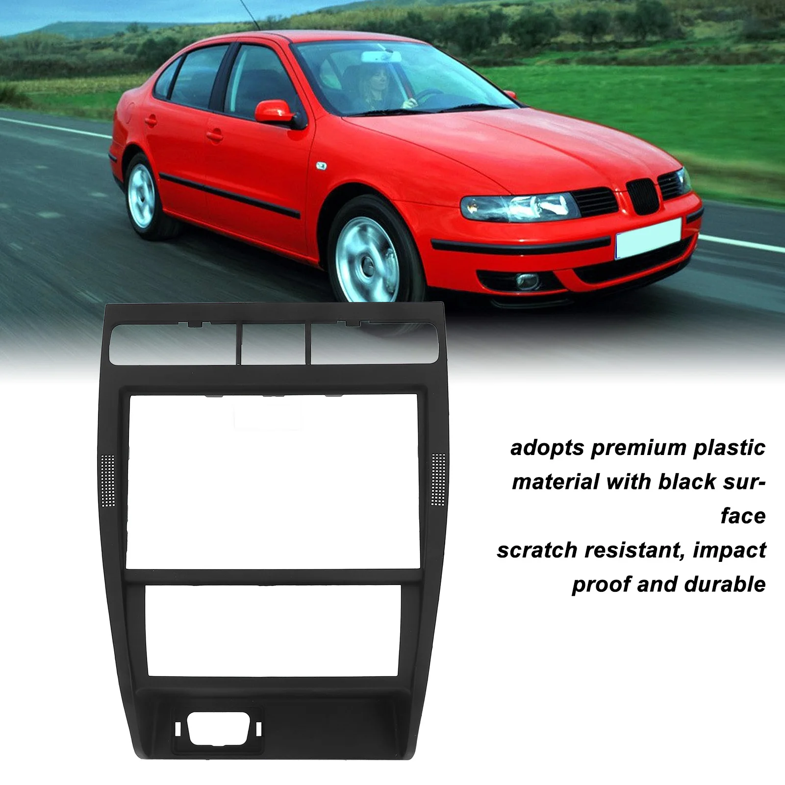 Central Console Panel Cover 1M0863263 Air Outlet Radio Frame Cover Replacement For SEAT Leon Toledo Typ 1M