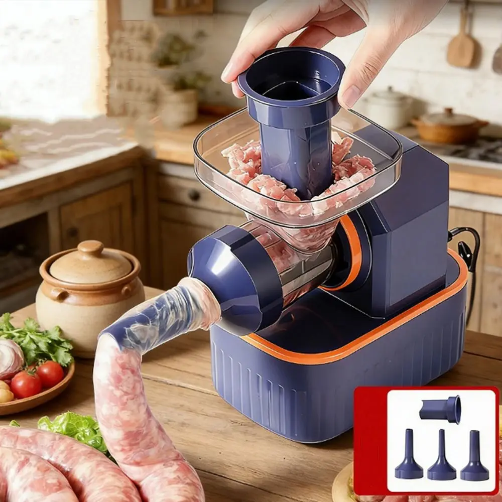 

Эффективная электрическая машина для изготовления колбас с насадками, пластиковая машина для наполнения колбас, стабильная машина для набивки колбас для домашней кухни