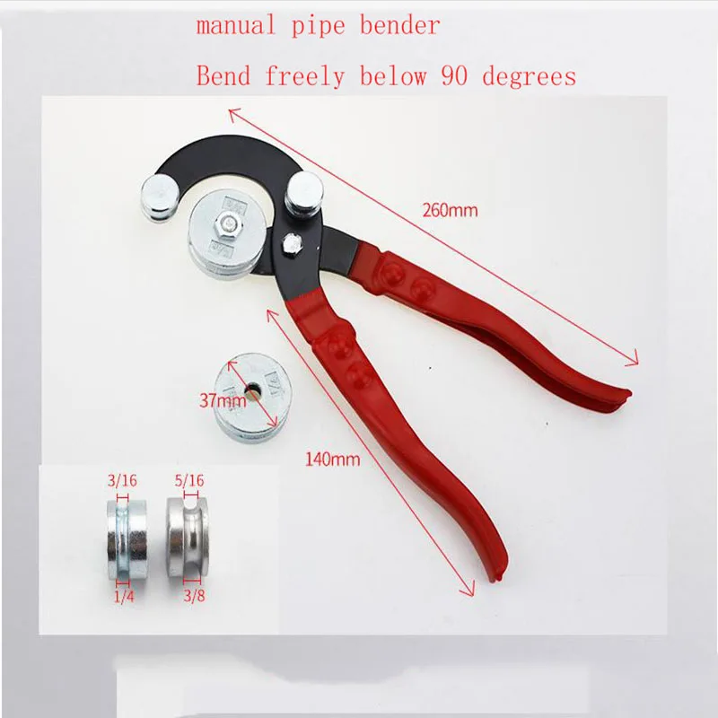 Manual Pipe Bender  Air Conditioning Copper Pipe Aluminum Pipe Small Tool Metal Pipe Hose Hand Pipe Bender