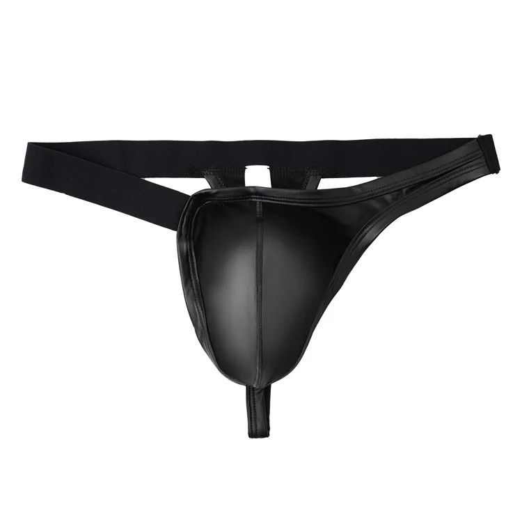Men Triangle T Thong Cotton Fabric Hollow Out 3D U Convex Big Pouch Sexy Breathable Male Underwear