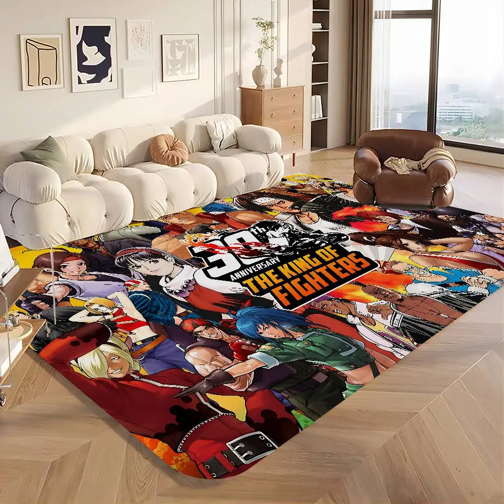 

Game The King Of Fighters Hallway Carpet Non-Slip Laundry Room Mat Laundry Decor Balcony Child Living Room Bedside Area Rugs