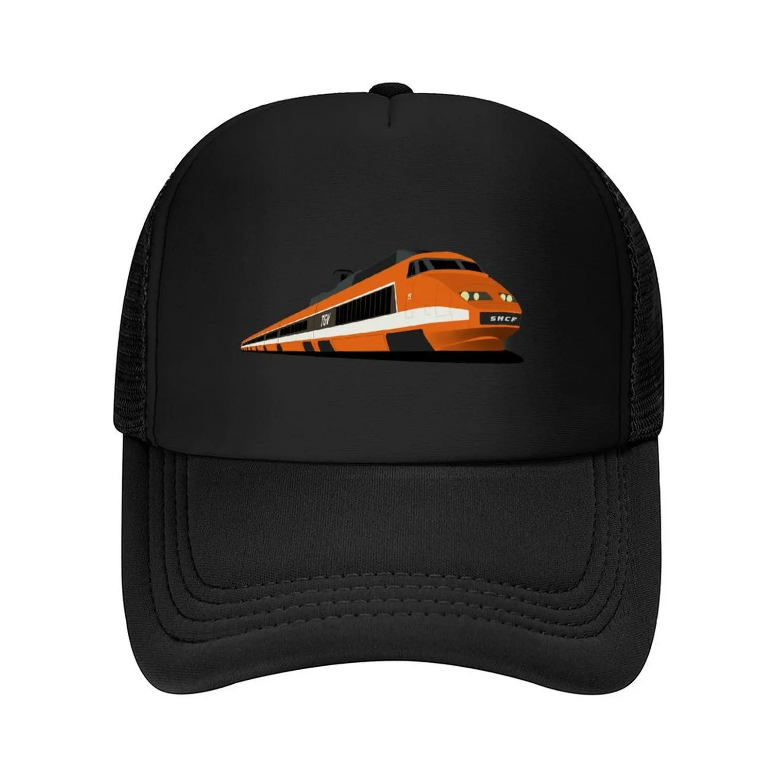 

TGV Orange High-Speed Train, SNCF TGV Sud-Est Baseball Cap fun hats Golf Hat Man foam party Hat |-F-| Girl Men's
