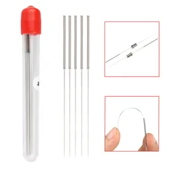 5Pcs Stainless Steel Cleaning Needle 0.15/0.2/0.25/0.3/0.35/0.4mm Part Drill For MK8 CR10 V6 Nozzle Bambulab Ender 3 3D Printer