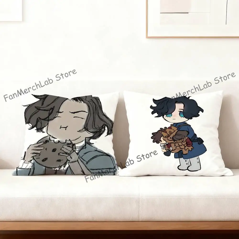 Lies Came P-PinoS chio Printed Pillow Cover Cushion Case Simple Sofa Pillow Case No Pillow Core