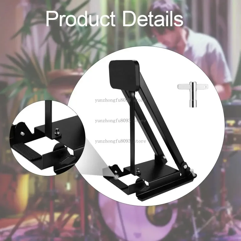 Bass Drum Practicing Pad Folding Resuable Easy to Install Percussion Parts