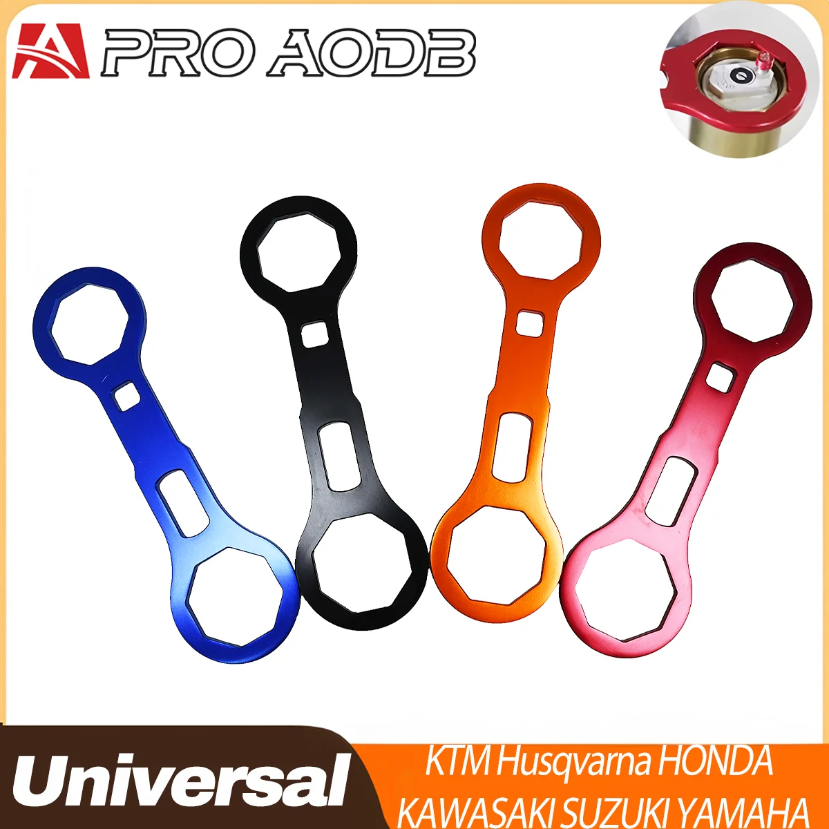 46-50mm Front Fork Cap Wrench Motorcycle Service Tool For Honda CRF KTM Husqvarna Kawasaki Suzuki Yamaha off-road motorcycle