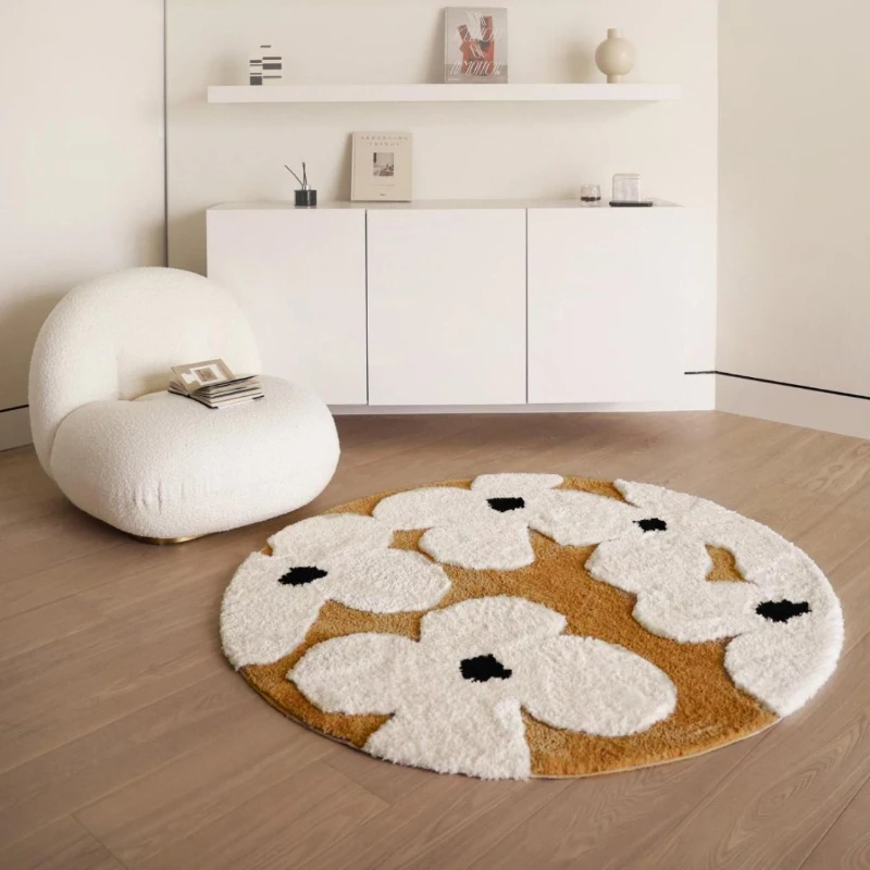 

French Light Luxury Flocked Carpet Water-absorbing Thickened Non-slip Carpet