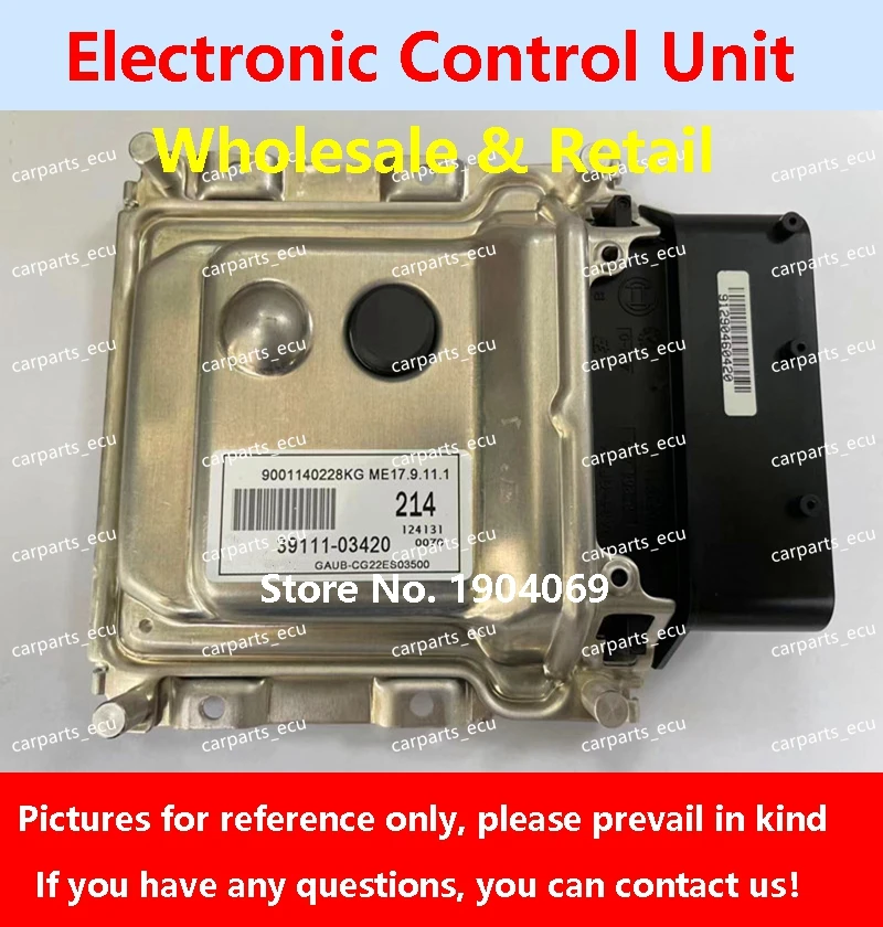 

39106-2BBA3 Y0A3/39117-2BBA3 Y2A3 For Hyundai Elantra Rena Car Engine Computer Board/ECU/ME17.9.11.1 39111-03420 214