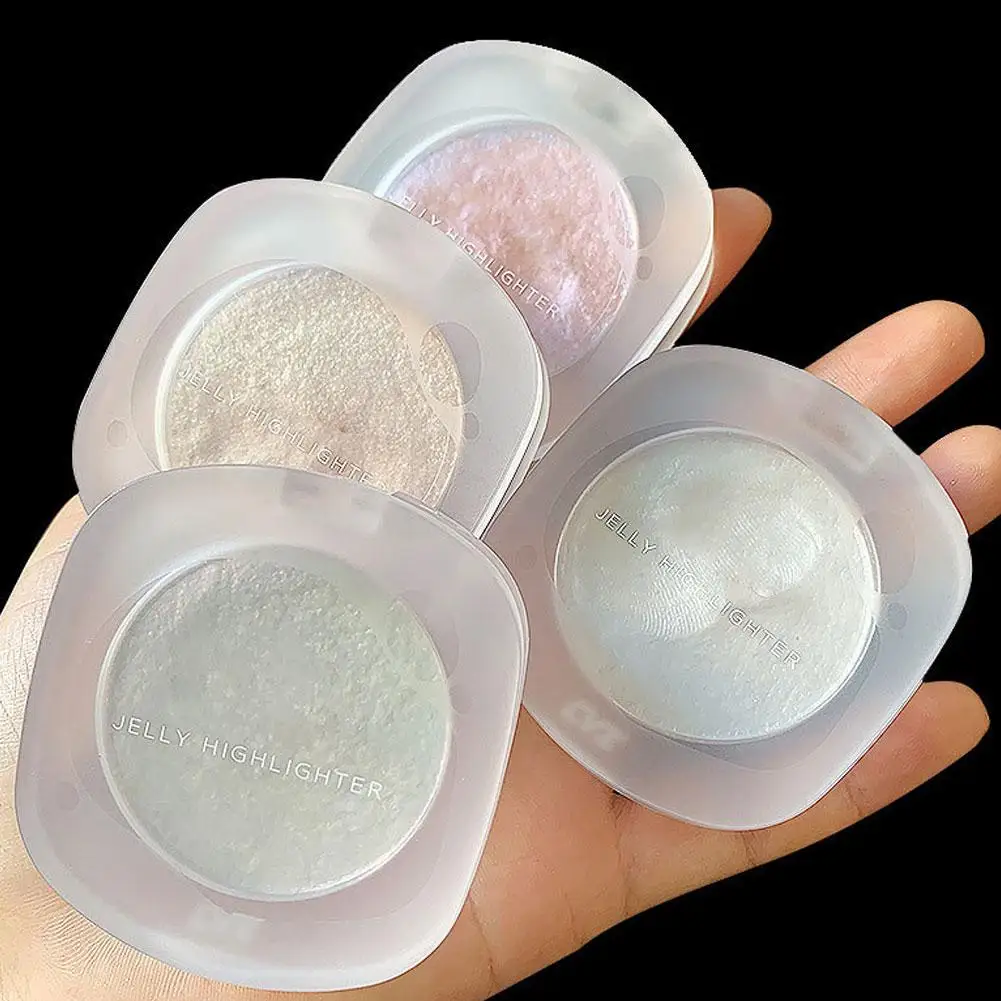 Highlighter Palette Verhelderend Gezicht Highlighter Palette Waterdicht Monochroom Highlight Make-up Hoogglans Gezicht Repareren