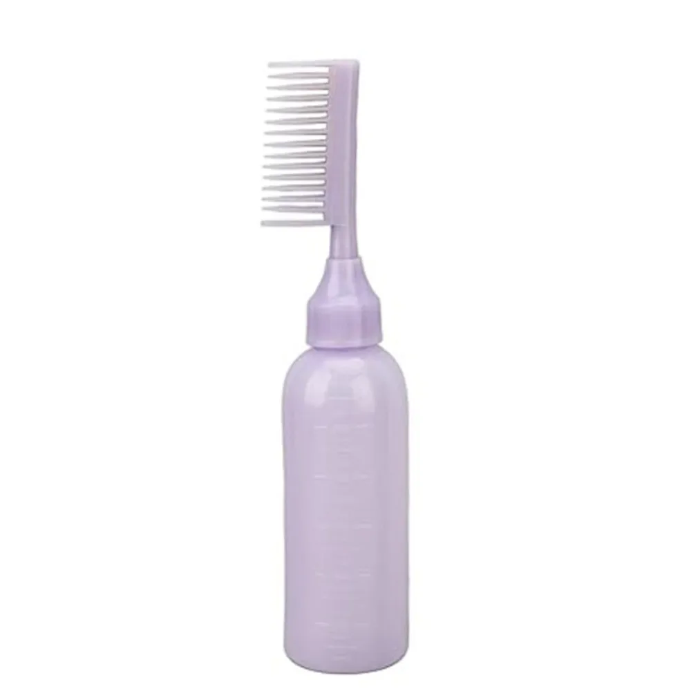 New Refillable Hair Dye Bottle with Comb Shampoo Brush Hair Dye Styling Tools Large Capacity Perming Solution Bottle
