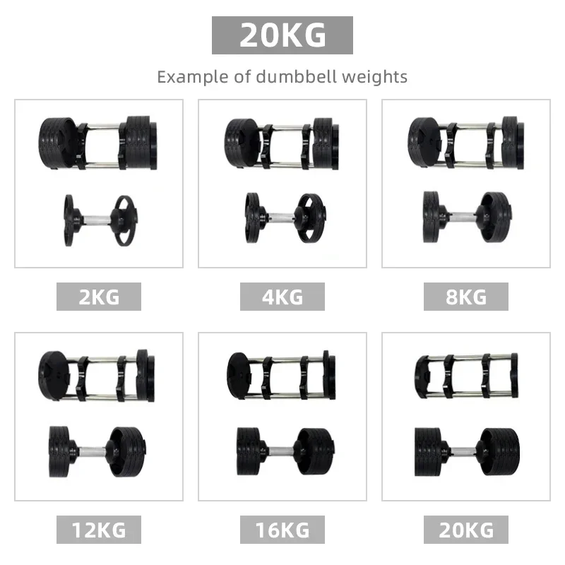 Fitness Equipment Gym Weights Set Adjustable Dumbbell For Body Building Custom Dumbbell Adjustable