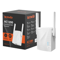 Tenda A18  Dual-Band AC1200 WiFi Range Extender with Ethernet Port, WiFi Signal Booster Covers Up to 1300 Sq.ft and 20 Devices