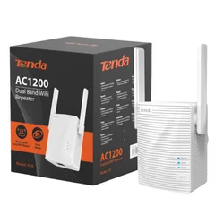 Tenda-wifi範囲エクステンダーa18デュアルバンドac1200、イーサネットポート付き、信号ブースターカバー最大1300平方フィートおよび20台のデバイス