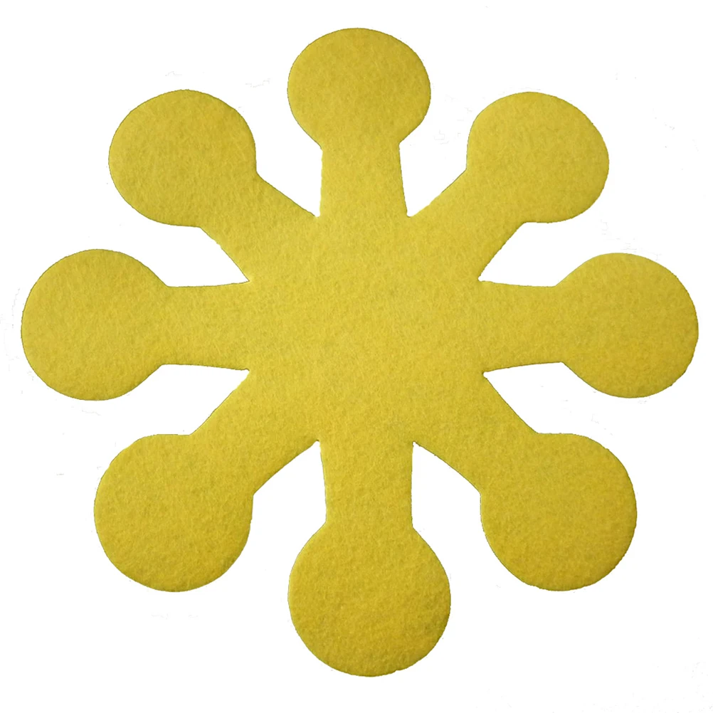 

8 Pcs Eight Petals Flower Pot Coaster Placemat Easter Table Decor High Temp Resistance Anti Slip Premium Material Protects Table
