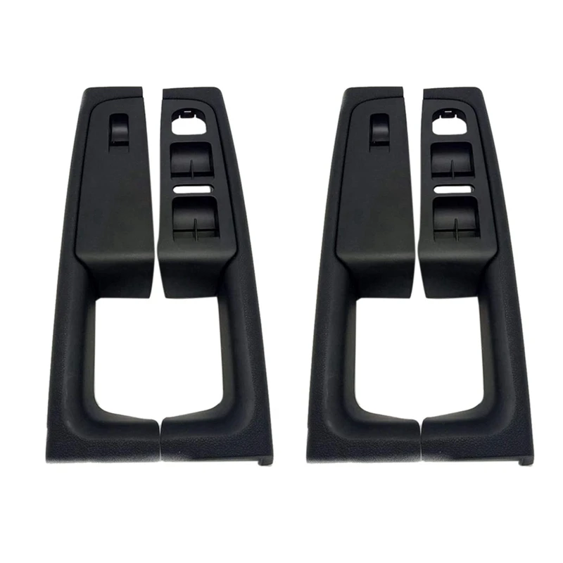 2X For Skoda Superb Door Handle Front Left And Right Door Armrest Box Inner Handle Frame, The Lifter Switch Box Black