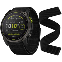 Hook Loop 22mm 26mm Nylon Strap For Garmin Fenix 8 E 7 7X 6X Pro/Epix Pro Gen 2 47mm 51mm/Enduro 2 3/Forerunner 965 Watchband