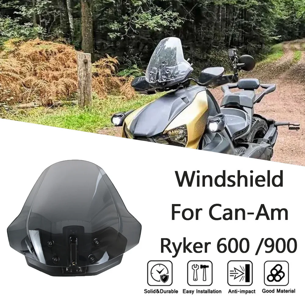 

Windshield For Can-Am Ryker 600 /900 2019-2023 Motorcycle Adjustable Windscreen Windshield Wind Screen Shield