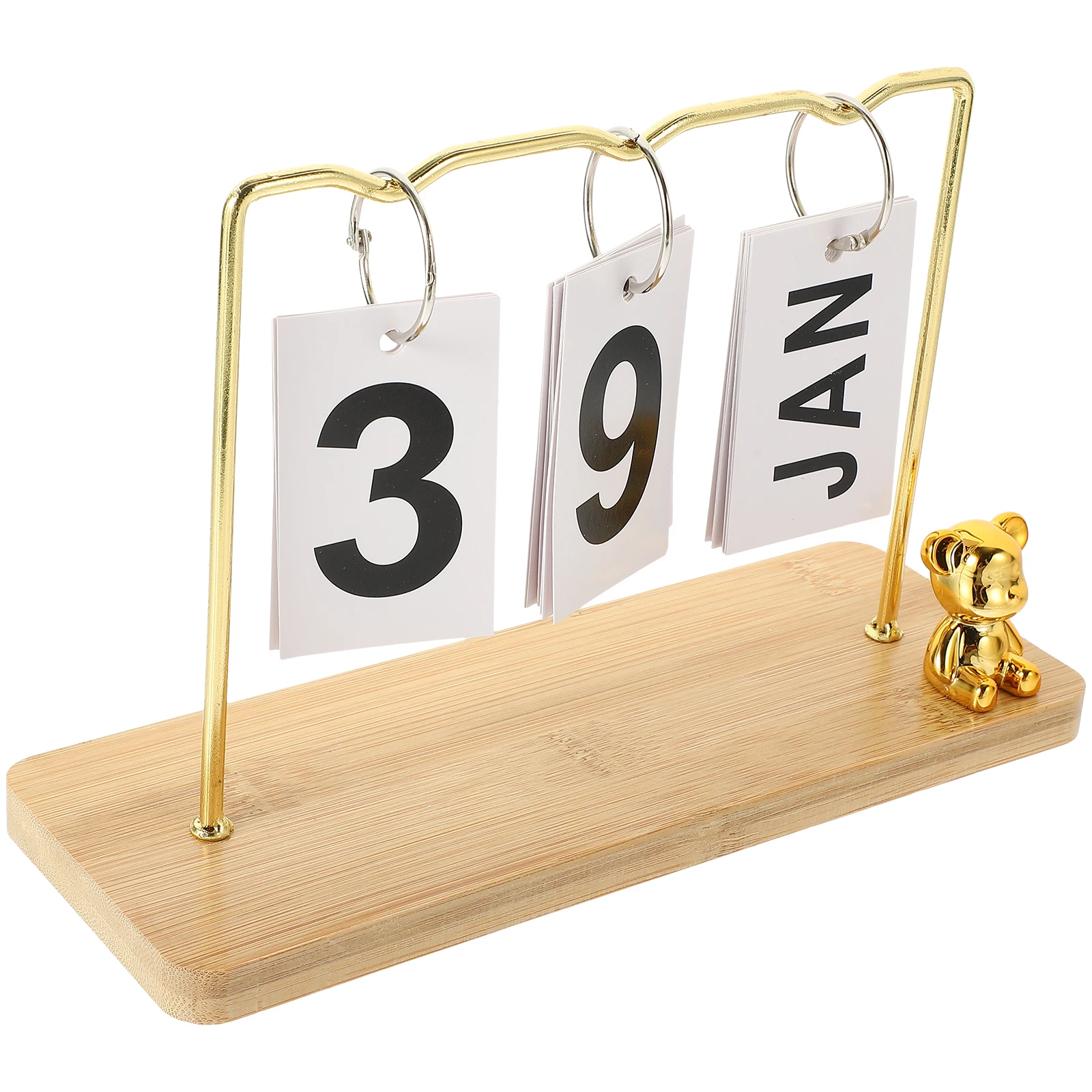 

Desk Calendar Ornaments Multi-functional Decorations for Office Table Paper Perpetual Flip Student