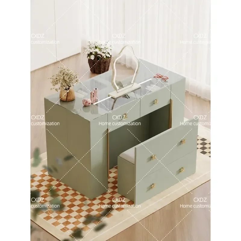 Bedroom Display Chest Cabinet Dresser Cloakroom Storage Unit Home Furniture Organizer with Mirror Self Viewing