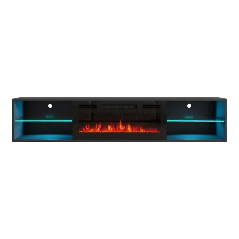 YAO TV stand for TVs up to 88 inches, including fireplace heating, high-end atmosphere