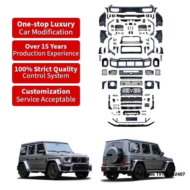 Best Brand PP Material BraBs Style Body Kit for Mercedes Bens G Class W464 Upgrade to W465 Front Rear Bumper