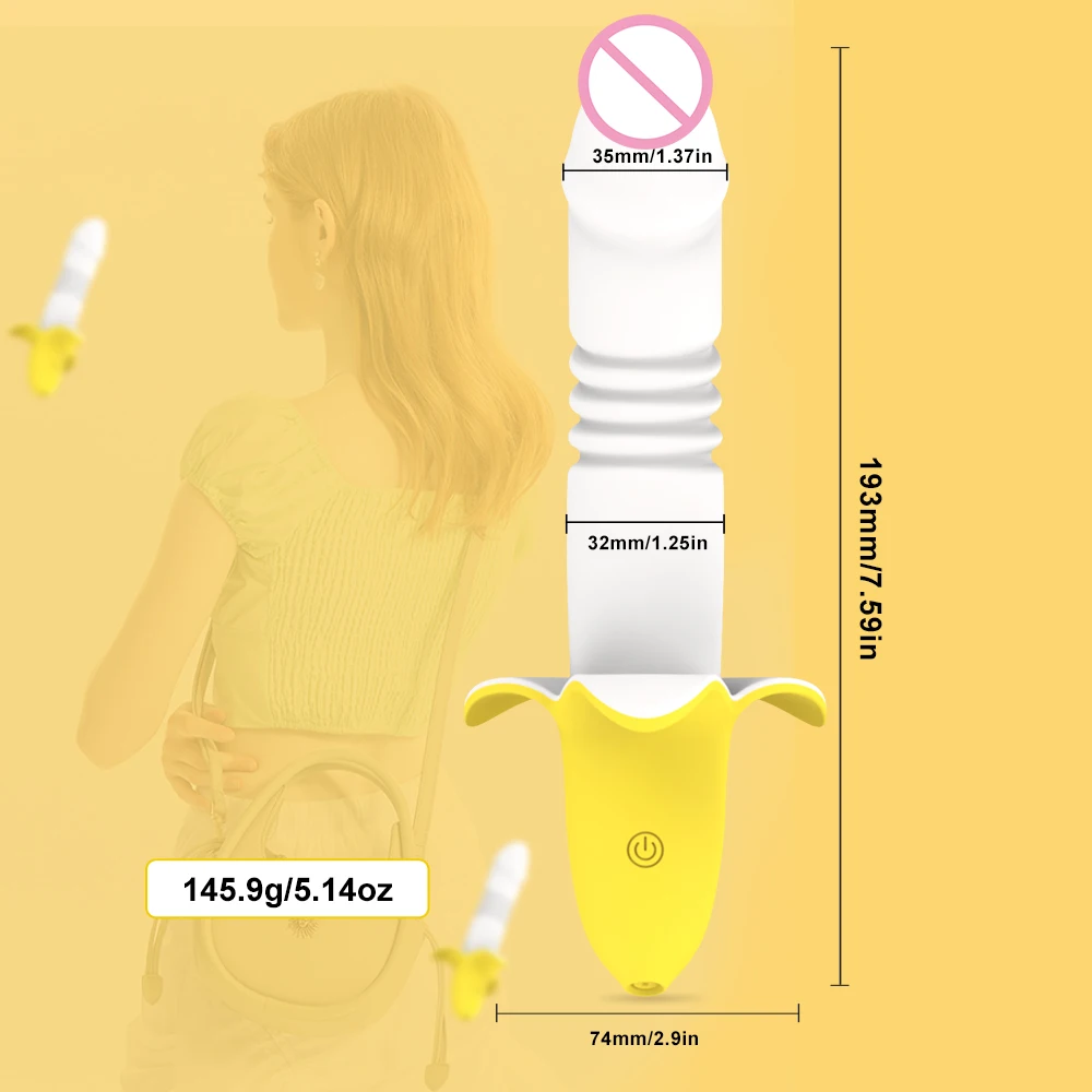 Powerful Telescopic Bananas G Spot Vibrator Female Clitoris Stimulator Dildo Stick Vagin Massager Masturbator Sex Toys For Women