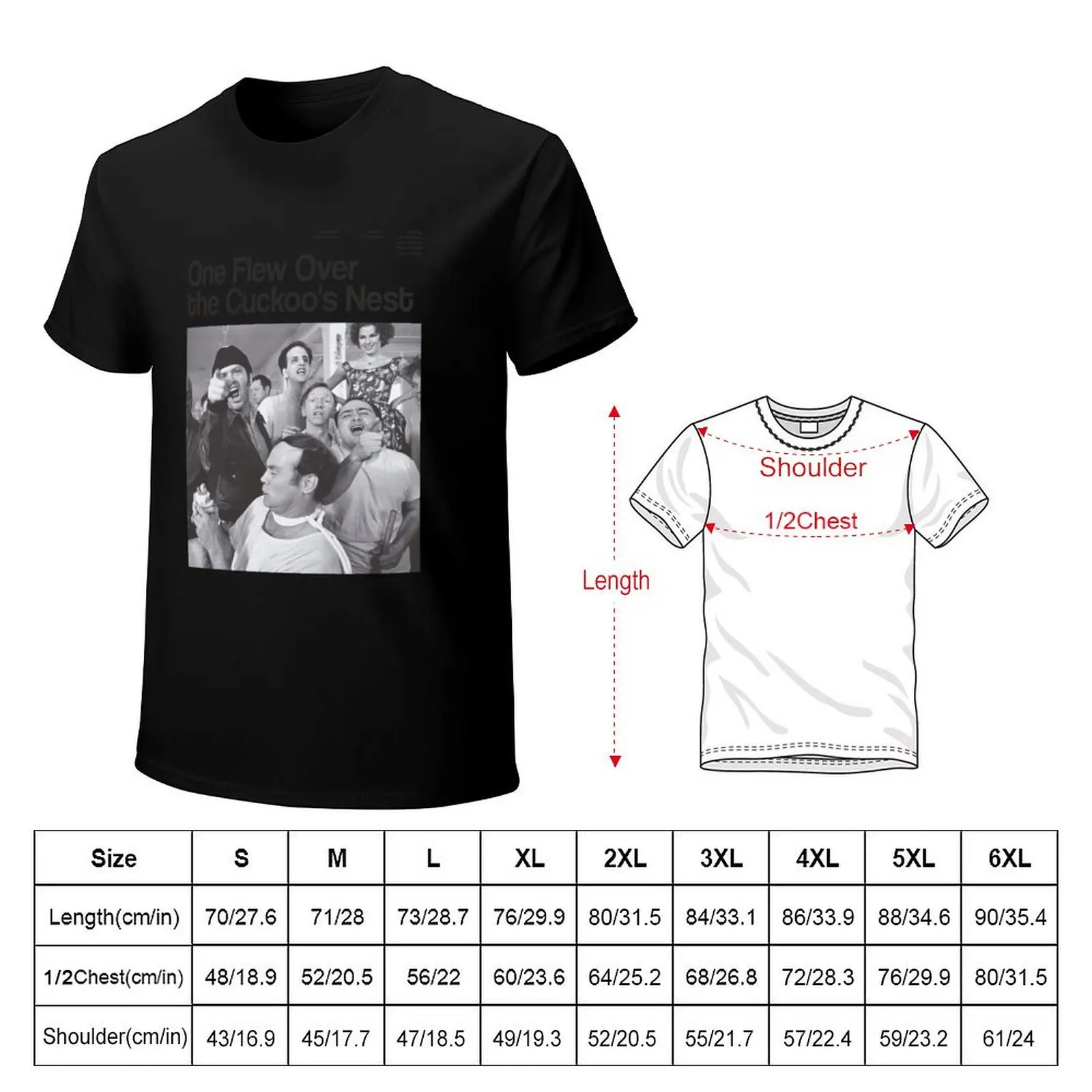One Flew Over the Cuckoo's Nest movie poster T-Shirt Sweat Resistant Workout Tee Shirt