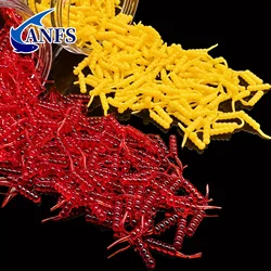 ANFS 250pcs Soft Bionic Worm Fishing Lures High Performance Soft Lure Set Fishing Bait Isca Artificial