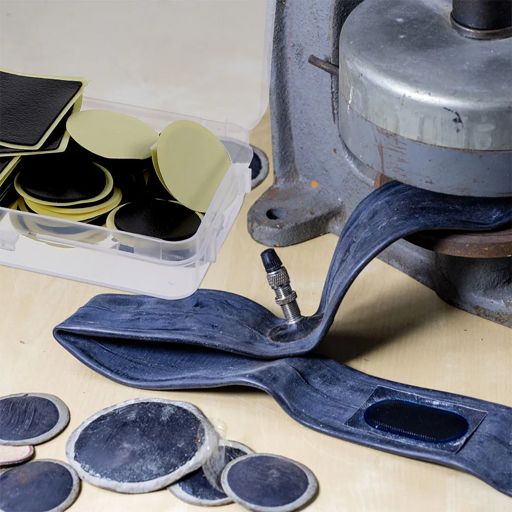 

1Set No Glue Tire Patch Kit Fine Workmanship Lightweight Bike Repair Tool Set for Quick Puncture Fix Outdoor Convenience