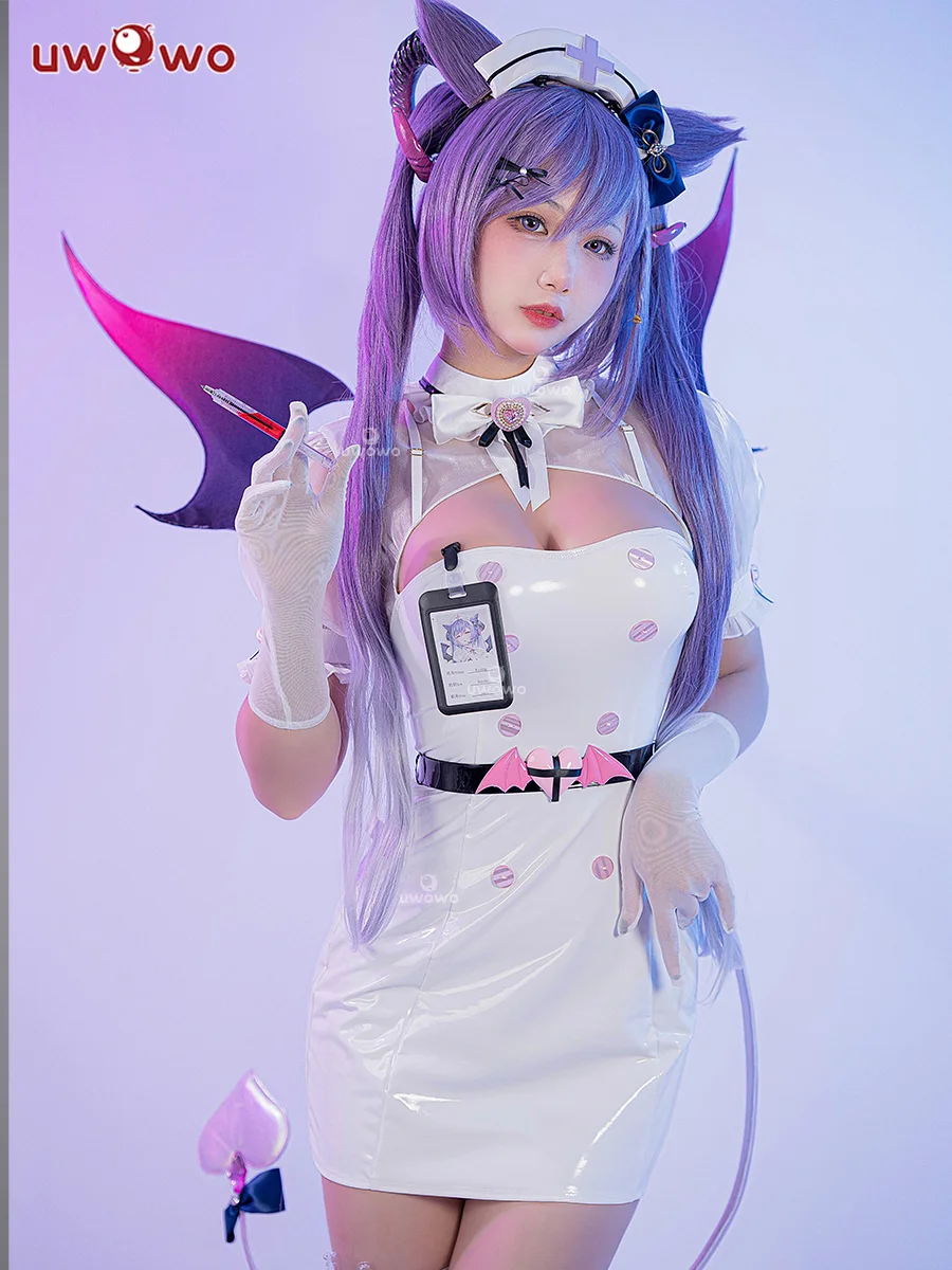 LAST BATCH UWOWO Succubus Keqing Cosplay Costume with Wings Tail Nurse Little Devil Cosplay Genshin Impact Cosplay Fanart