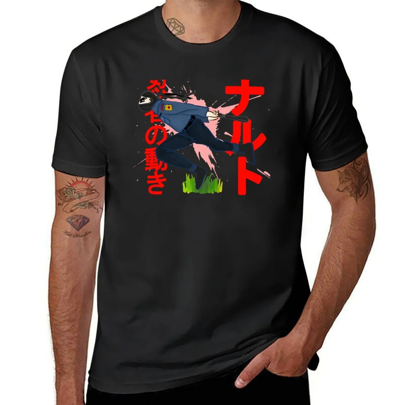 Camiseta NINJA RUN masculina, algodão, funerais, nova edição