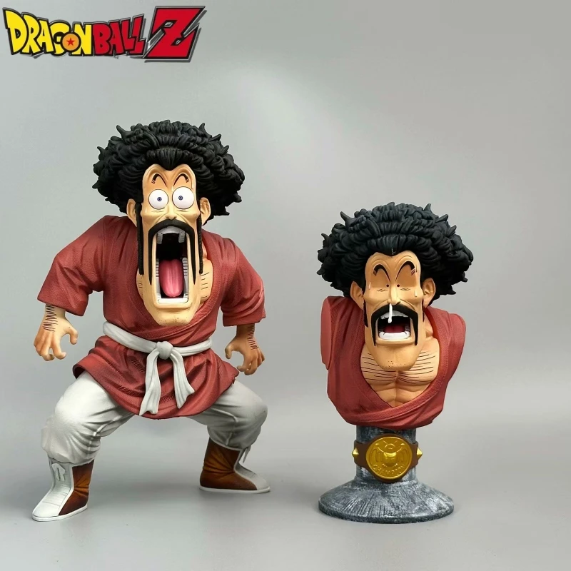 Dragon Ball Cs Funny Hercule 1/6 Double Head Sculpture Play Handmade Gk Statue Decoration Anime Surrounding Model Birthday Gift