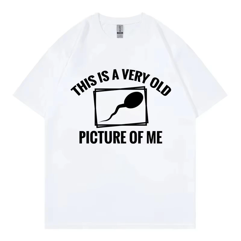 This Is A Very Old Picture of Me Funny Meme T-shirts Fashion Casual Oversized T Shirt Men Women 100%cotton Short Sleeve T-shirt